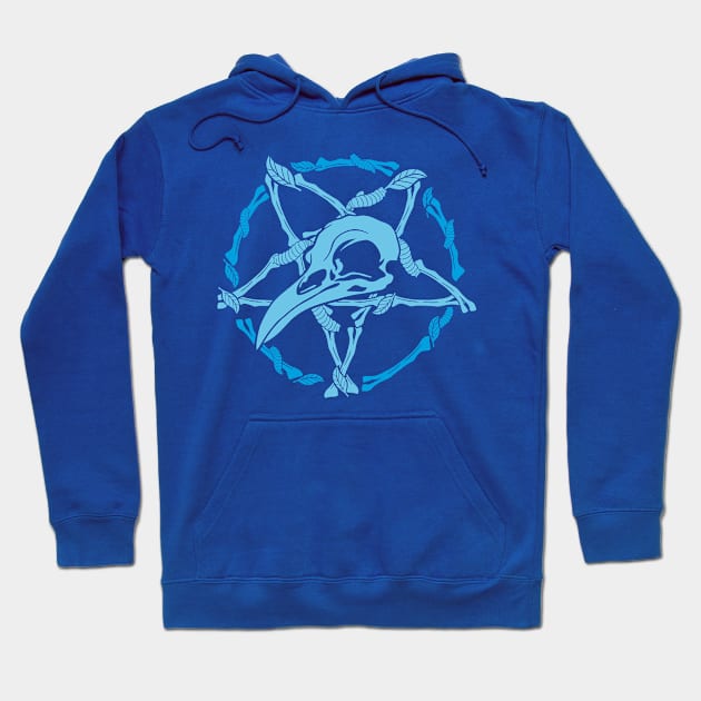 Blue Decay Hoodie by Spazzy Newton